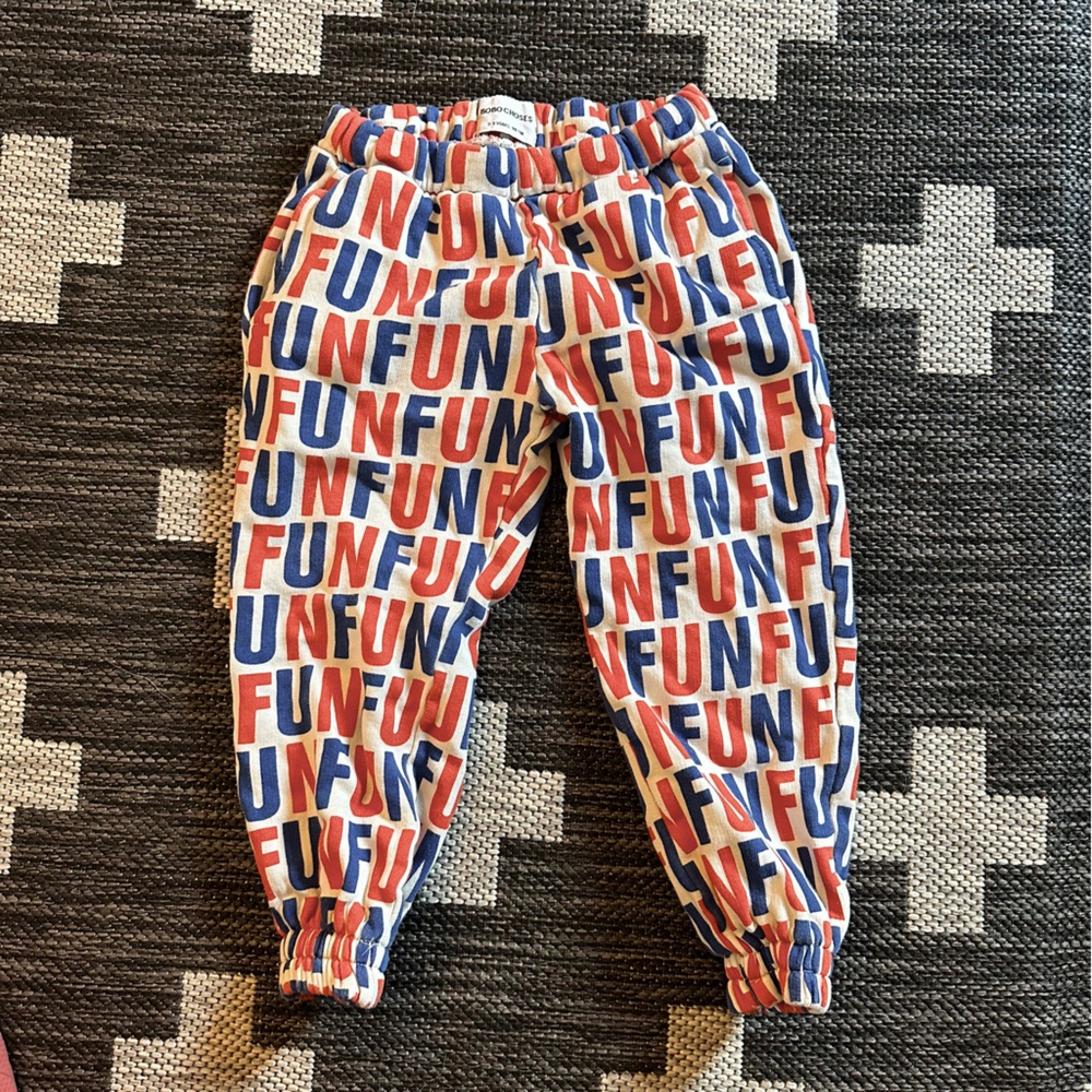 BOBO CHOSES "fun" print sweatpants